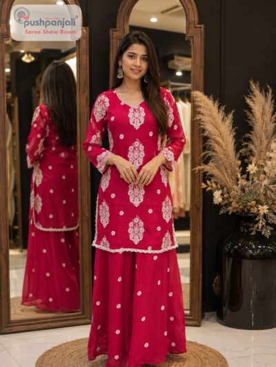 Rani Pink Embroidered Co-ord Set