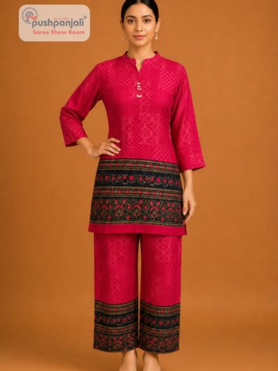 Women's Rani Pink Printed Co-Ord Set