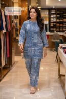 Women's Blue Ethnic Printed Co-Ord Set