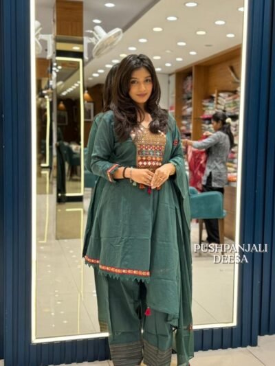 Designer Dark Green Suit Set