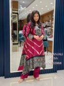 Rich Wine Designer GAGGY SILK Suit Set
