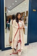 Rakshabandhan Special Butter Cream Embroidered Kurta Pant Dupatta Set