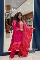 Rani Pink Bandhani 3-Piece Set