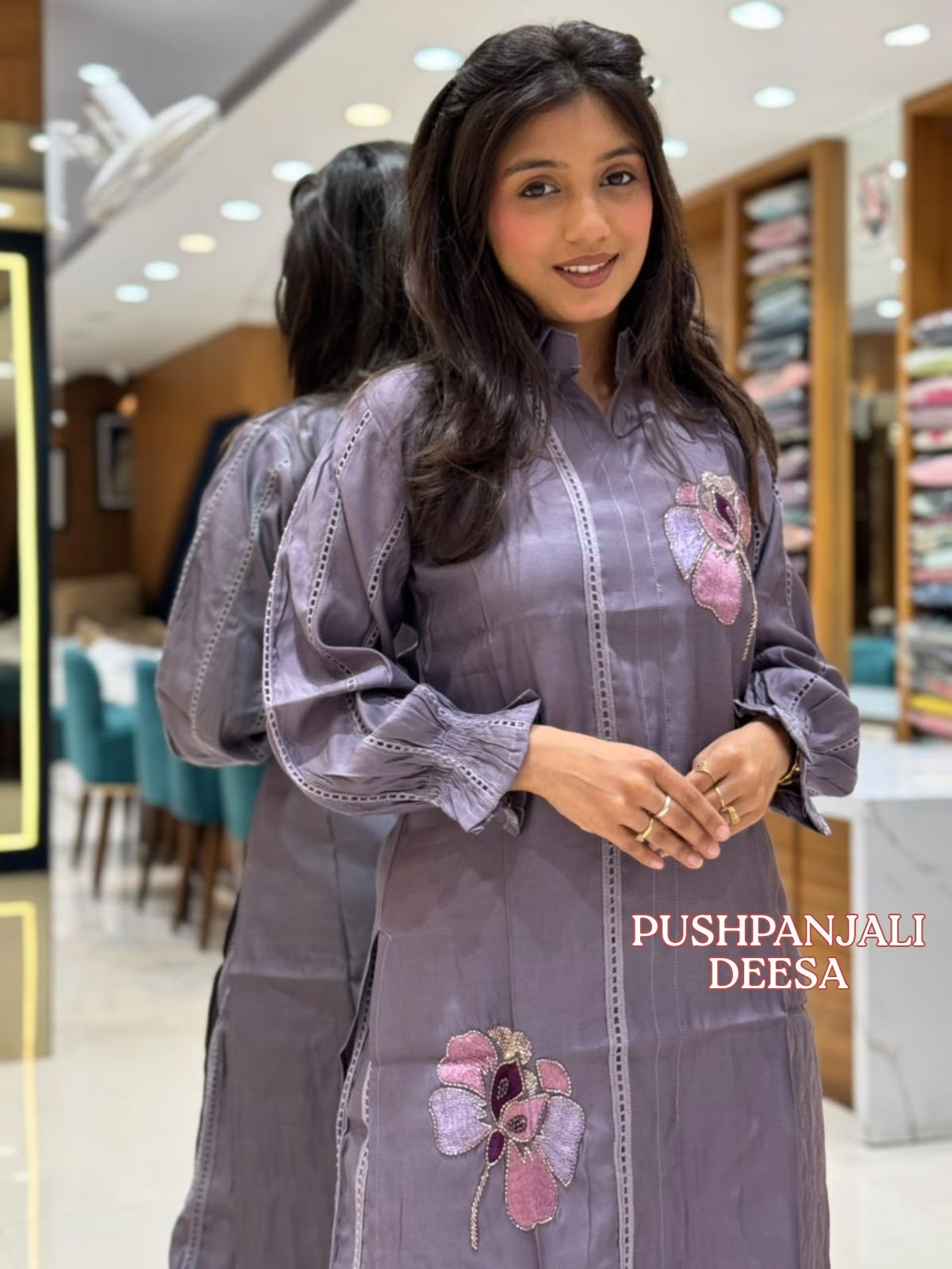 Lavender Grey Co-ord Set - Image 2