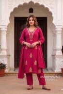 Rani Pink Embroidered 3-Piece Set