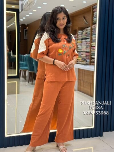 Orange Designer Co-Ord Set