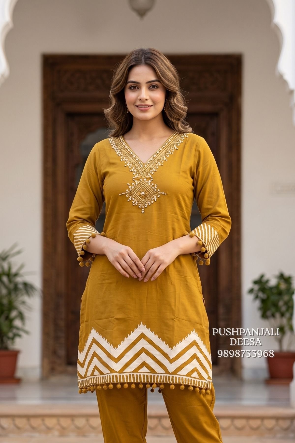 Mustard Yellow Modal Co-Ord Set - Image 2