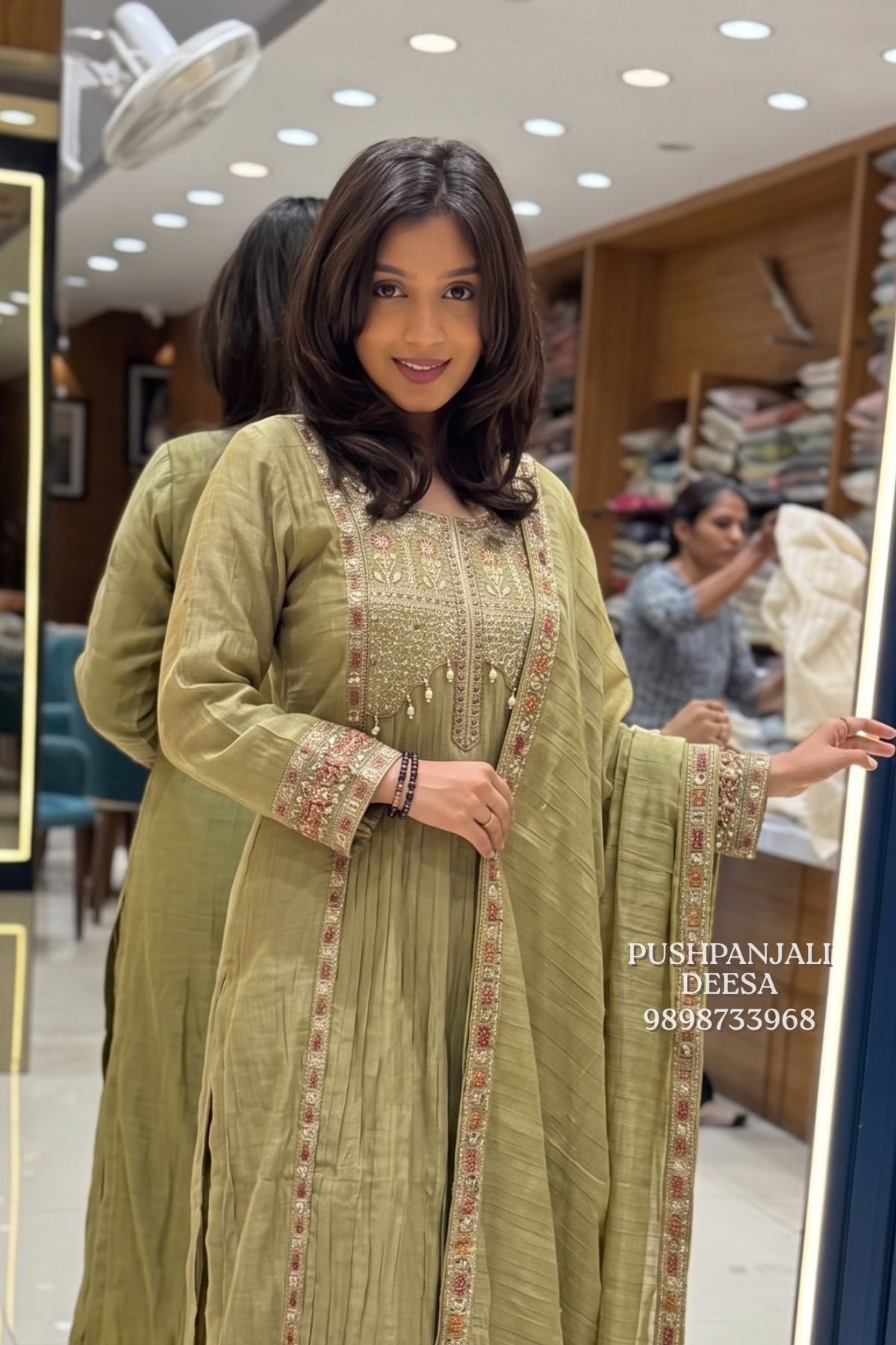 Olive Green Suit Set - Image 2