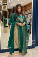 Green Embroidered Suit Set