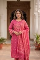 Pink Pure Cotton Printed Suit Set